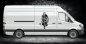 Preview: 46395 Wikinger-Maid mit Schild und Axt Aufkleber Camper Van Mein-Motiv.